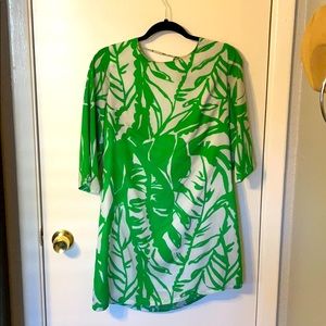 Lilly for Target tropical greens shift dress